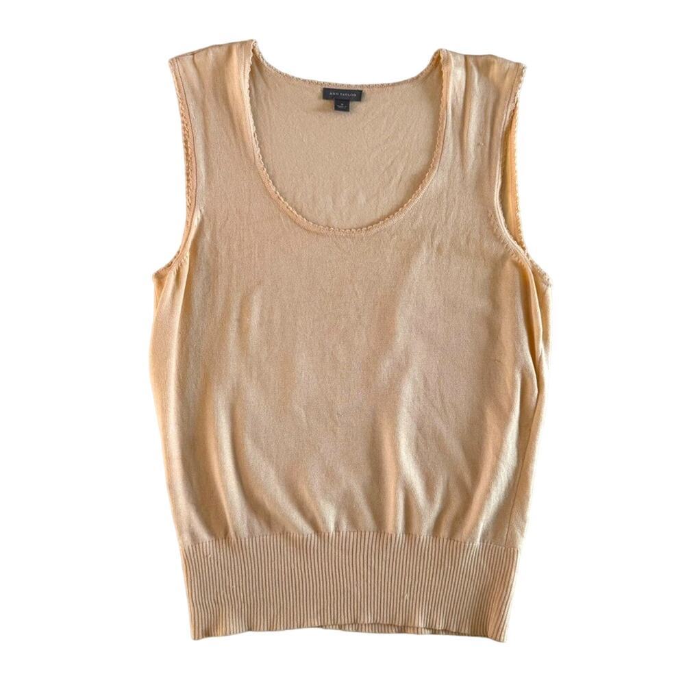 Ann Taylor silk sleeveless sweater